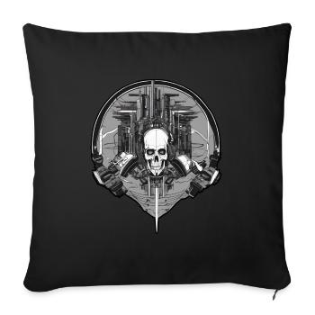 Rave Jumpstyle Music Exciting - Sofa pillowcase 17,3'' x 17,3'' (45 x 45 cm) - black - Front