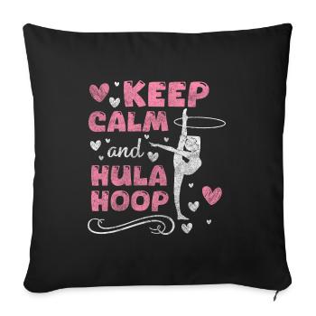 Hullern Trend Abnehmen Spaß - Sofakissenbezug 45 x 45 cm - Schwarz - Vorne