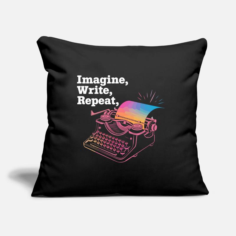 Imagine, Write, Repeat Sofa pillowcase 17,3'' x 17,3'' (45 x 45 cm)