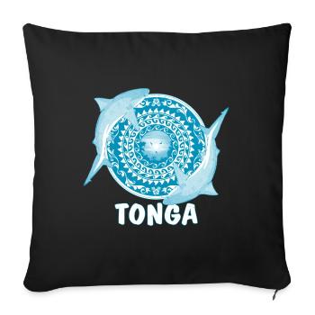 Tonga Bullenhai - Sofakissenbezug 45 x 45 cm - Schwarz - Vorne