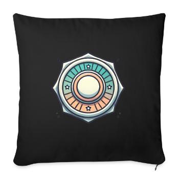 Vintage Badge Graphic Design - Sofa pillowcase 17,3'' x 17,3'' (45 x 45 cm) - black - Front