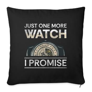 Watch Collector Watch Enthusiast Luxury Watch Valuable - Sofa pillowcase 17,3'' x 17,3'' (45 x 45 cm) - black - Front