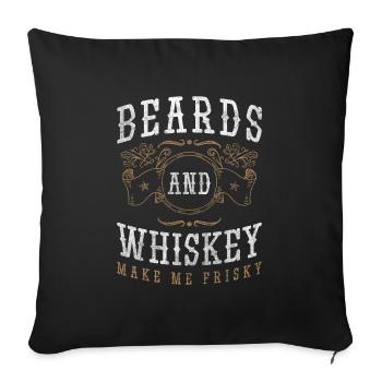 Alcohol Drinking Bartender Classic - Sofa pillowcase 17,3'' x 17,3'' (45 x 45 cm) - black - Front