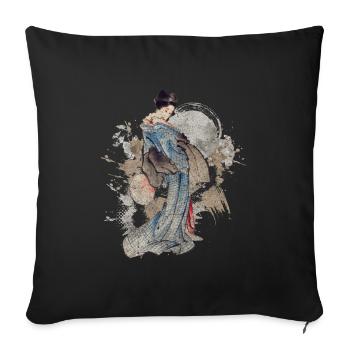 Mythologie japonaise Arts martiaux Nerd - Housse de coussin décorative 45 x 45 cm - noir - Devant