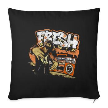 Graffiti Art Streetwear Unique - Sofa pillowcase 17,3'' x 17,3'' (45 x 45 cm) - black - Front