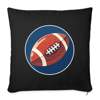 Football Graphics - Sofa pillowcase 17,3'' x 17,3'' (45 x 45 cm) - black - Front