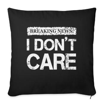 Conception audacieuse d’un t-shirt de protestation - Housse de coussin décorative 45 x 45 cm - noir - Devant