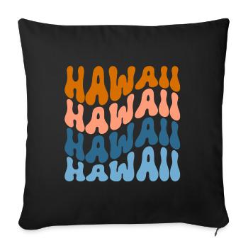 Hawaii - Sofakissenbezug 45 x 45 cm - Schwarz - Vorne