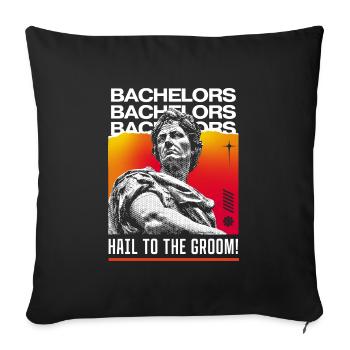 Hail to the Groom - Bachelor Party - Sofa pillowcase 17,3'' x 17,3'' (45 x 45 cm) - black - Front