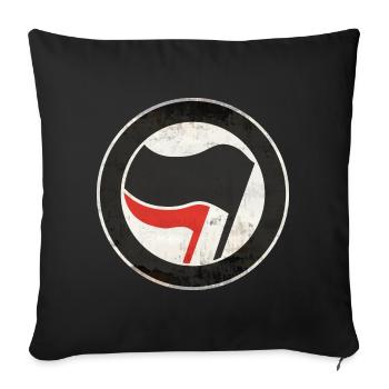ANTIFA - Sofa pillowcase 17,3'' x 17,3'' (45 x 45 cm) - black - Front