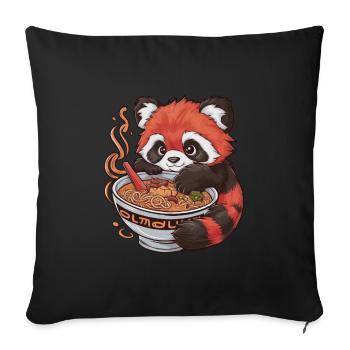 Cute unicorn with strawberries full of magic - Sofa pillowcase 17,3'' x 17,3'' (45 x 45 cm) - black - Front