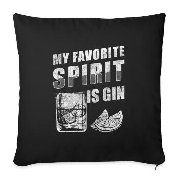 Alcohol, Drinker, Bartender, Bachelor Party - Sofa pillowcase 17,3'' x 17,3'' (45 x 45 cm) - black - Front