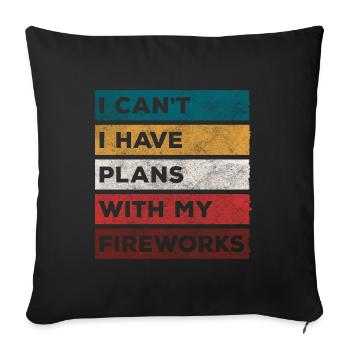 Technologie Partie Sécurité - Housse de coussin décorative 45 x 45 cm - noir - Devant