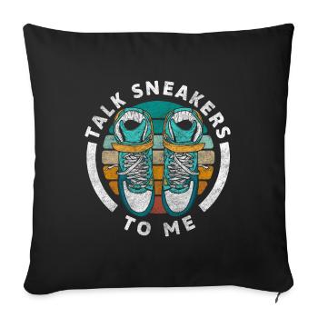 Chaussure Femme par paires - Housse de coussin décorative 45 x 45 cm - noir - Devant