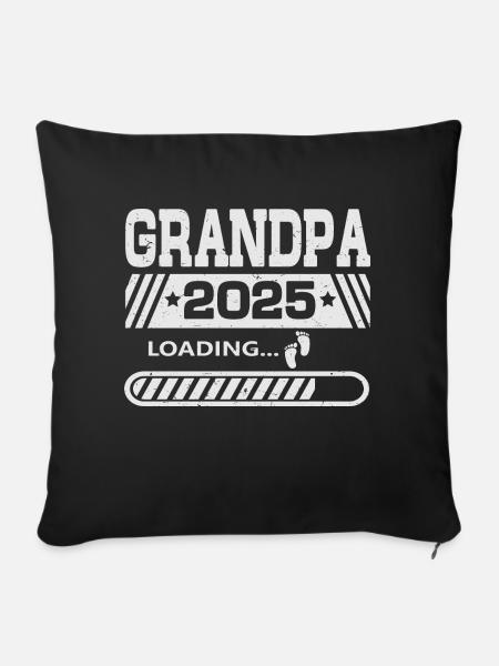 Opa 2025 loading - Sofakissenbezug 45 x 45 cm - Schwarz