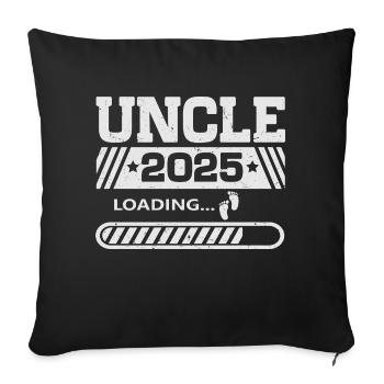 Uncle 2025 loading - Sofa pillowcase 17,3'' x 17,3'' (45 x 45 cm) - black - Front