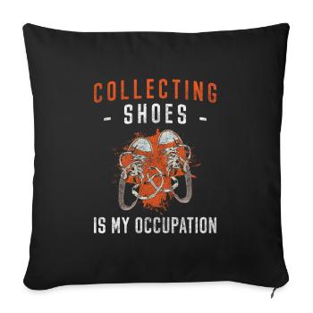 Chaussure Chaussure Collectionneur Love Striking - Housse de coussin décorative 45 x 45 cm - noir - Devant