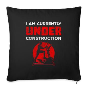 Cardio Training Workout Endurance Sports - Sofa pillowcase 17,3'' x 17,3'' (45 x 45 cm) - black - Front