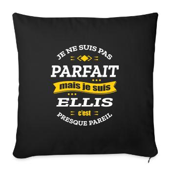 ELLIS PARFAIT - PRENOM ELLIS - Housse de coussin décorative 45 x 45 cm - noir - Devant