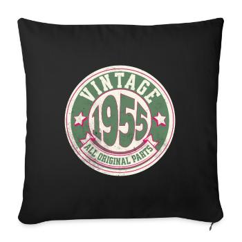 Design Vintage 1955 Alle Originalteile - Sofakissenbezug 45 x 45 cm - Schwarz - Vorne