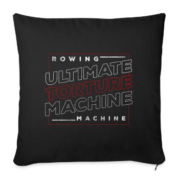 Rameurs Athlètes Endurance Air - Housse de coussin décorative 45 x 45 cm - noir - Devant