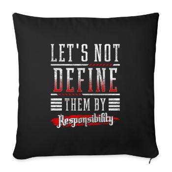 Journée de l’homme Masculinité Novembre - Housse de coussin décorative 45 x 45 cm - noir - Devant