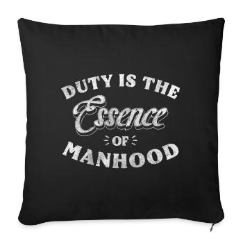 Men's Day celebrate honour - Sofa pillowcase 17,3'' x 17,3'' (45 x 45 cm) - black - Front