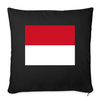 Monaco - Housse de coussin décorative 45 x 45 cm - noir - Devant