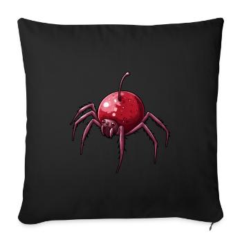 Cherry Spider Cherry Spider - Sofa pillowcase 17,3'' x 17,3'' (45 x 45 cm) - black - Front