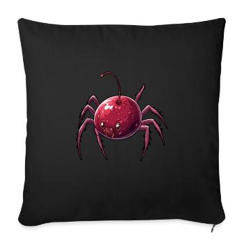 Cherry Spider Cherry Spider - Sofa pillowcase 17,3'' x 17,3'' (45 x 45 cm) - black - Front