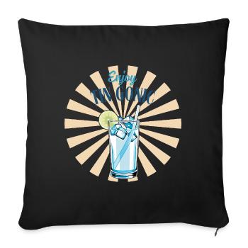 Profitez de Tin Gonic - Housse de coussin décorative 45 x 45 cm - noir - Devant