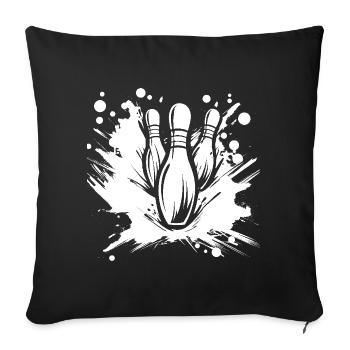 Bowling - Housse de coussin décorative 45 x 45 cm - noir - Devant