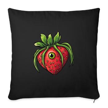 strawberry spider strawberry spider - Sofa pillowcase 17,3'' x 17,3'' (45 x 45 cm) - black - Front