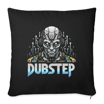 dubstep cyborg - Housse de coussin décorative 45 x 45 cm - noir - Devant