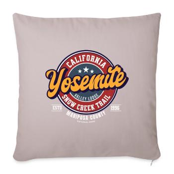 Yosemite Valley Lodge Logo Design - Housse de coussin décorative 45 x 45 cm - taupe clair - Devant