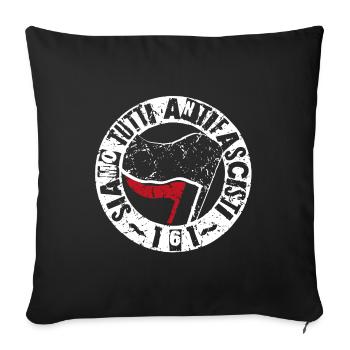 Siamo Tutti Antifascisti 161 - Sofakissenbezug 45 x 45 cm - Schwarz - Vorne