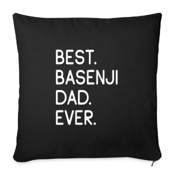 Basenji - Sofa pillowcase 17,3'' x 17,3'' (45 x 45 cm) - black - Front