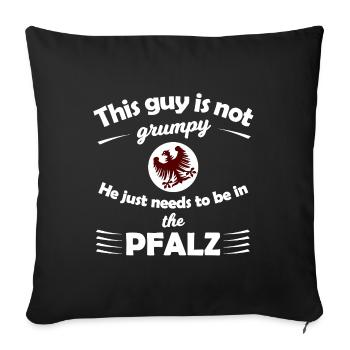 Le Palatinat au sud - Housse de coussin décorative 45 x 45 cm - noir - Devant