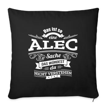 ALEC, DER KATALYSATOR FÜR DEINEN ERFOLG - Sofakissenbezug 45 x 45 cm - Schwarz - Vorne