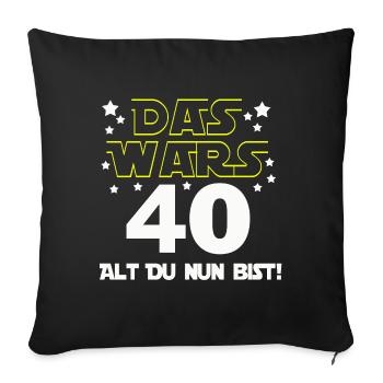 40th Birthday , Birthday Gift That's It (25) - Sofa pillowcase 17,3'' x 17,3'' (45 x 45 cm) - black - Front
