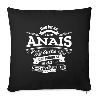 ANAIS, DER KATALYSATOR FÜR DEINEN ERFOLG - Sofakissenbezug 45 x 45 cm - Schwarz - Vorne