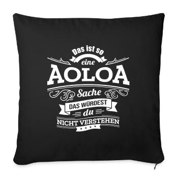 AOLOA, DER KATALYSATOR FÜR DEINEN ERFOLG - Sofa pillowcase 17,3'' x 17,3'' (45 x 45 cm) - black - Front