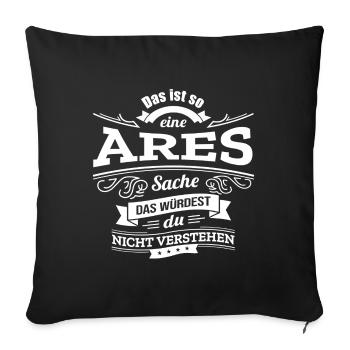 ARES, DER KATALYSATOR FÜR DEINEN ERFOLG - Sofakissenbezug 45 x 45 cm - Schwarz - Vorne
