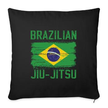 Brazilian Jiu-Jitsu BJJ T-shirt Jiu Jitsu - Sofakissenbezug 45 x 45 cm - Schwarz - Vorne