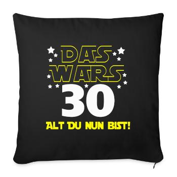 30ème anniversaire , 30 Ça y est Vieux tu es maintenant ! - Housse de coussin décorative 45 x 45 cm - noir - Devant