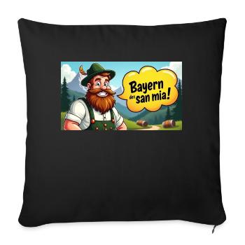 Bayern des san mia! - Sofakissenbezug 45 x 45 cm - Schwarz - Vorne