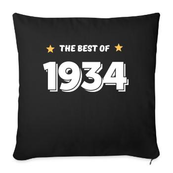 Best of 1934 - Sofa pillowcase 17,3'' x 17,3'' (45 x 45 cm) - black - Front