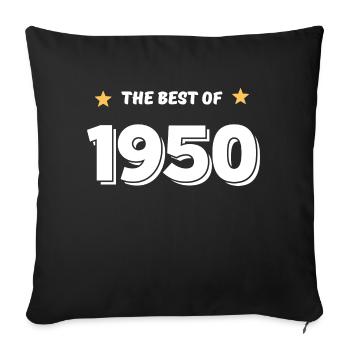 Best of 1950 - Sofa pillowcase 17,3'' x 17,3'' (45 x 45 cm) - black - Front