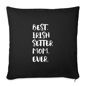 Irish Setter - Sofa pillowcase 17,3'' x 17,3'' (45 x 45 cm) - black - Front