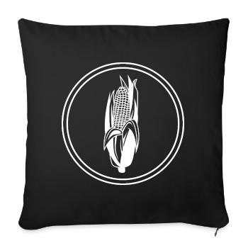Mais symbol - Sofakissenbezug 45 x 45 cm - Schwarz - Vorne